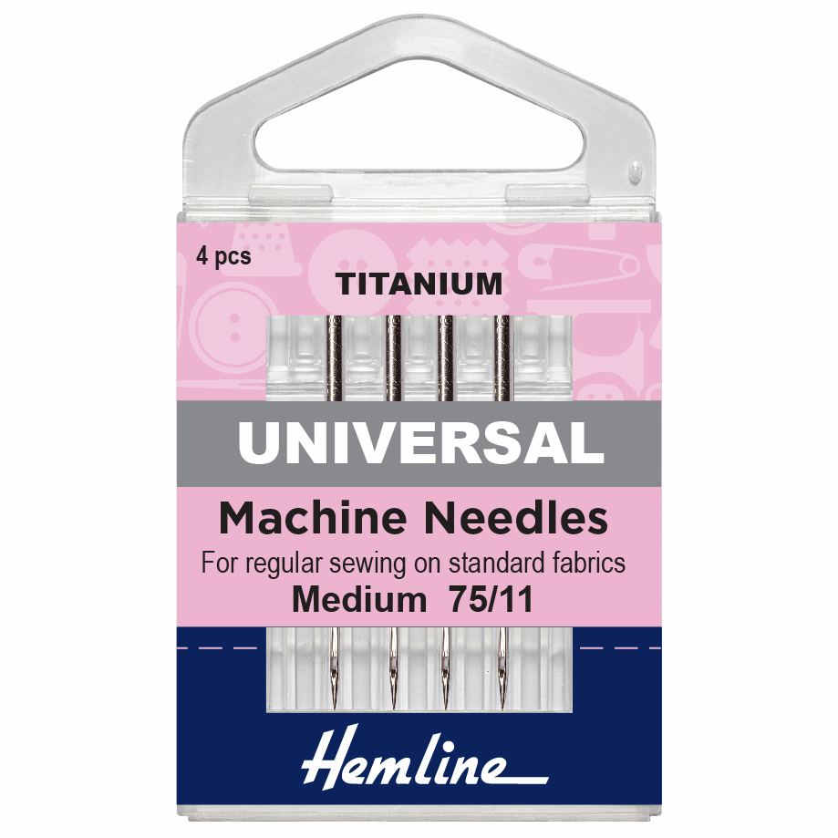 H100.T Universal Size 75/11 Titanium Sewing Machine Needle